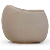 Judy Swivel Chair, Light Brown-Furniture - Chairs-High Fashion Home