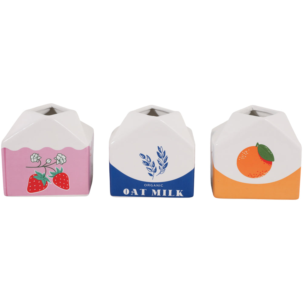 Juice & Milk Carton Pencil Cups, Multi, Set of 3-Accessories-High Fashion Home