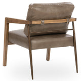Julia Leather Accent Chair, Truffle Brown-Furniture - Chairs-High Fashion Home