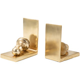 Julian Chess Bookends, Gold, Set of 2-Accessories-High Fashion Home