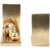 Julian Chess Bookends, Gold, Set of 2-Accessories-High Fashion Home