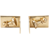 Julian Chess Bookends, Gold, Set of 2-Accessories-High Fashion Home