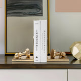 Julian Chess Bookends, Gold, Set of 2-Accessories-High Fashion Home