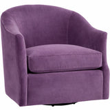 Julie Swivel Chair, Vance Amethyst