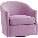 Julie Swivel Chair, Vance Amethyst