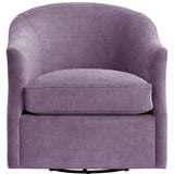 Julie Swivel Chair, Vance Amethyst