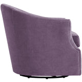 Julie Swivel Chair, Vance Amethyst