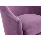 Julie Swivel Chair, Vance Amethyst