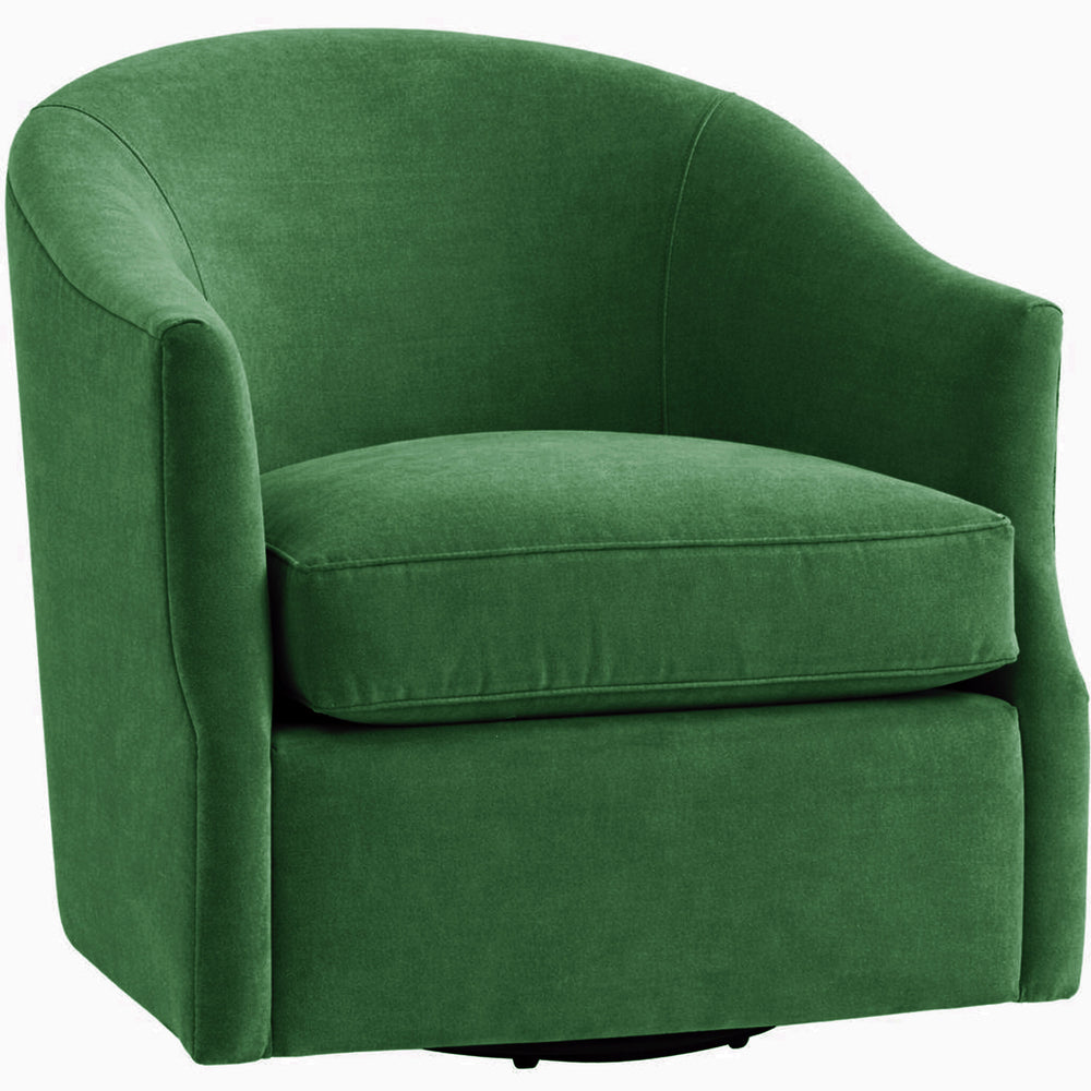 Julie Swivel Chair, Vance Emerald