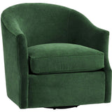 Julie Swivel Chair, Vance Emerald