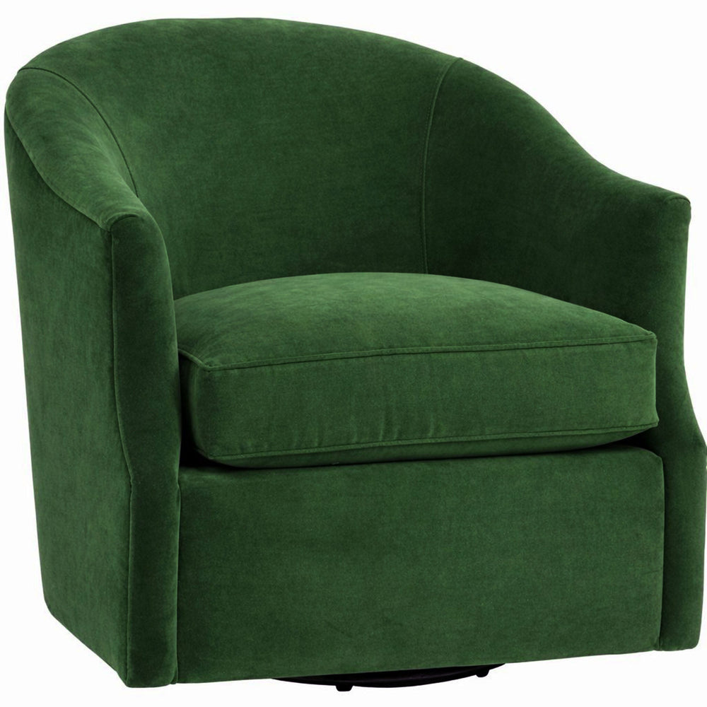 Julie Swivel Chair, Vance Emerald