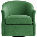 Julie Swivel Chair, Vance Emerald