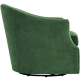 Julie Swivel Chair, Vance Emerald