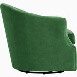 Julie Swivel Chair, Vance Emerald