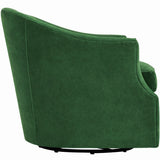 Julie Swivel Chair, Vance Emerald