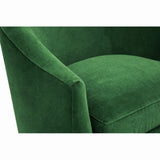 Julie Swivel Chair, Vance Emerald