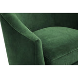 Julie Swivel Chair, Vance Emerald