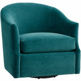 Julie Swivel Chair, Vance Teal