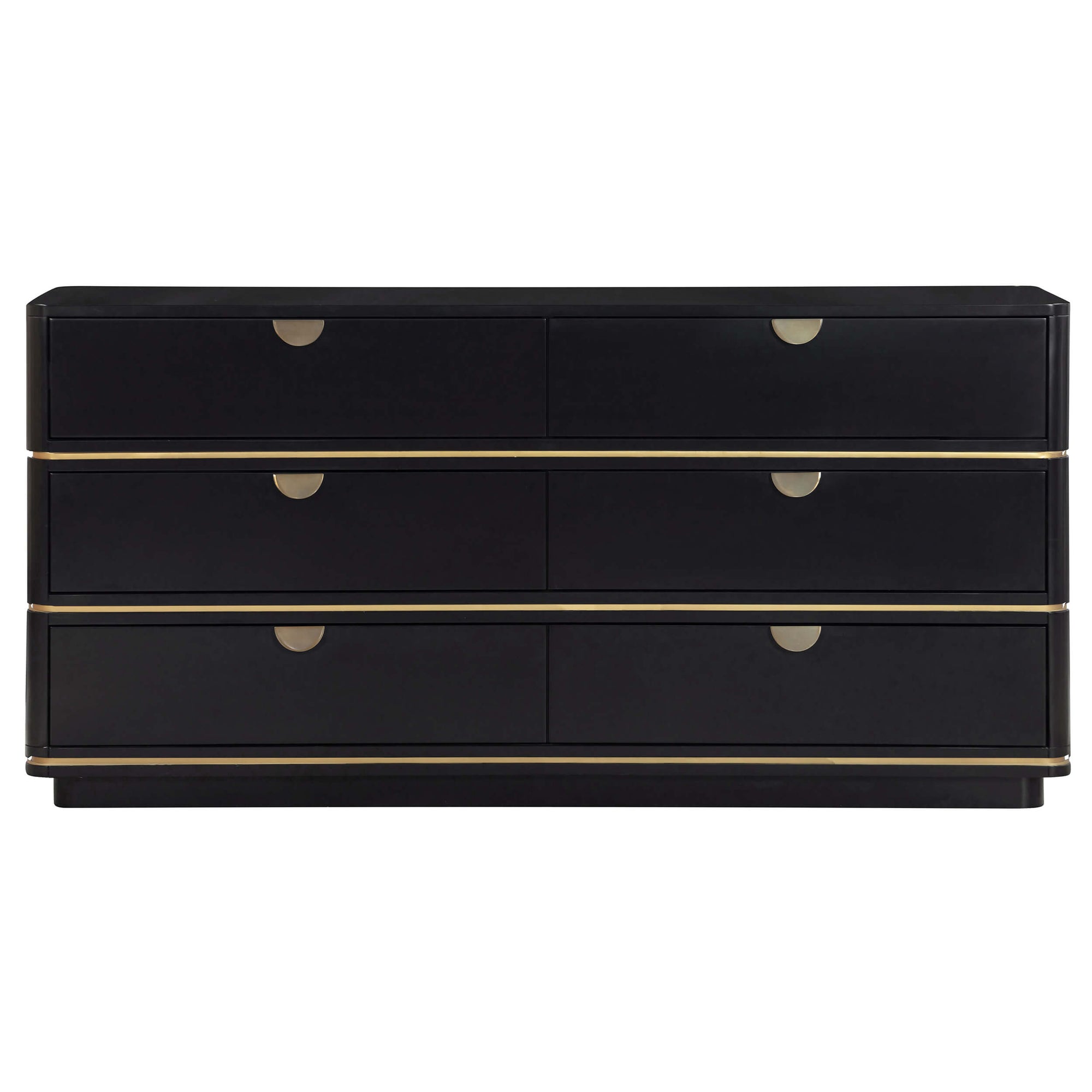 Julieta 6 Drawer Dresser, Black High Fashion Home Julieta 6 Drawer Dresser, Black High Fashion Home