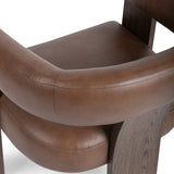 Julina Accent Chair, Rich Cocoa-Furniture - Chairs-High Fashion Home