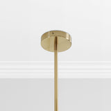 Juniper Chandelier, Clear/Brass-Lighting-High Fashion Home