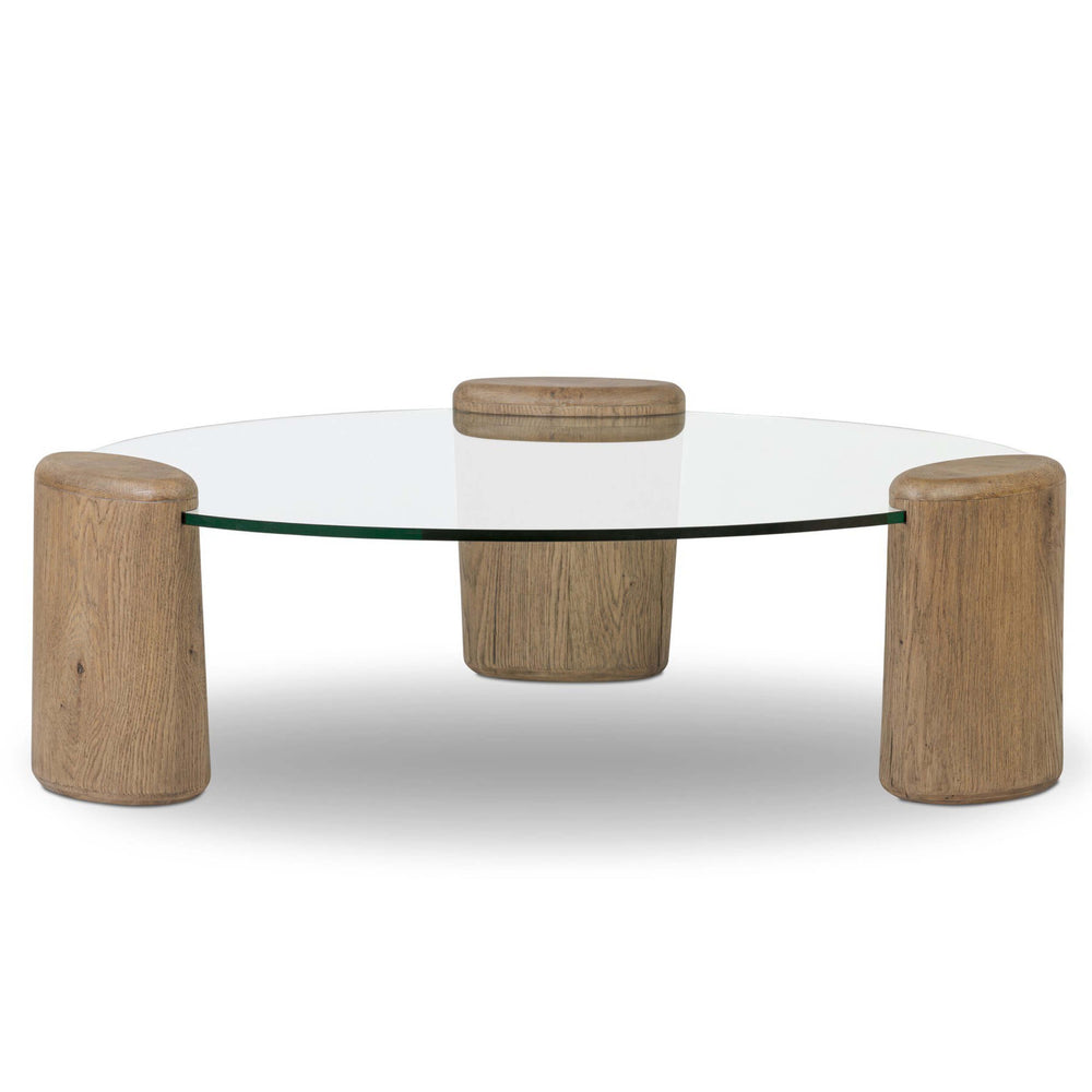 Juno Coffee Table, Drift Oak by Four Hands-Furniture - Accent Tables-High Fashion Home