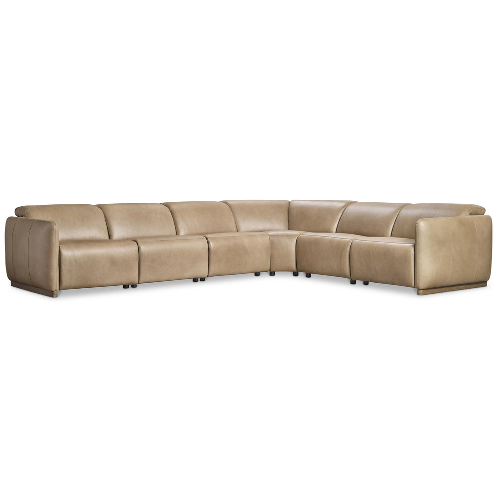 Alta 6 Piece Leather Power Motion Sectional, 371-022
