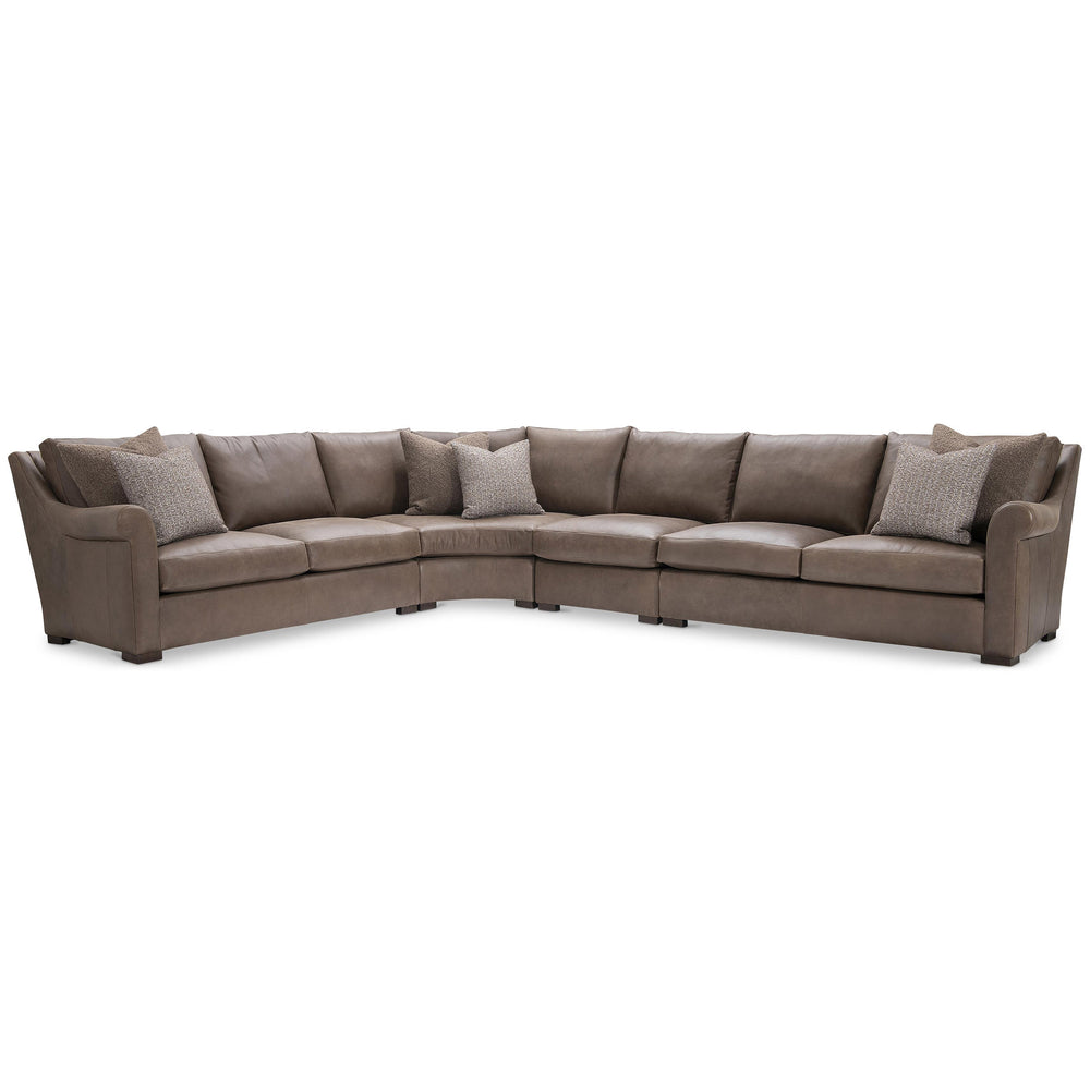 Keirnan 4 piece Leather Sectional, 321-220