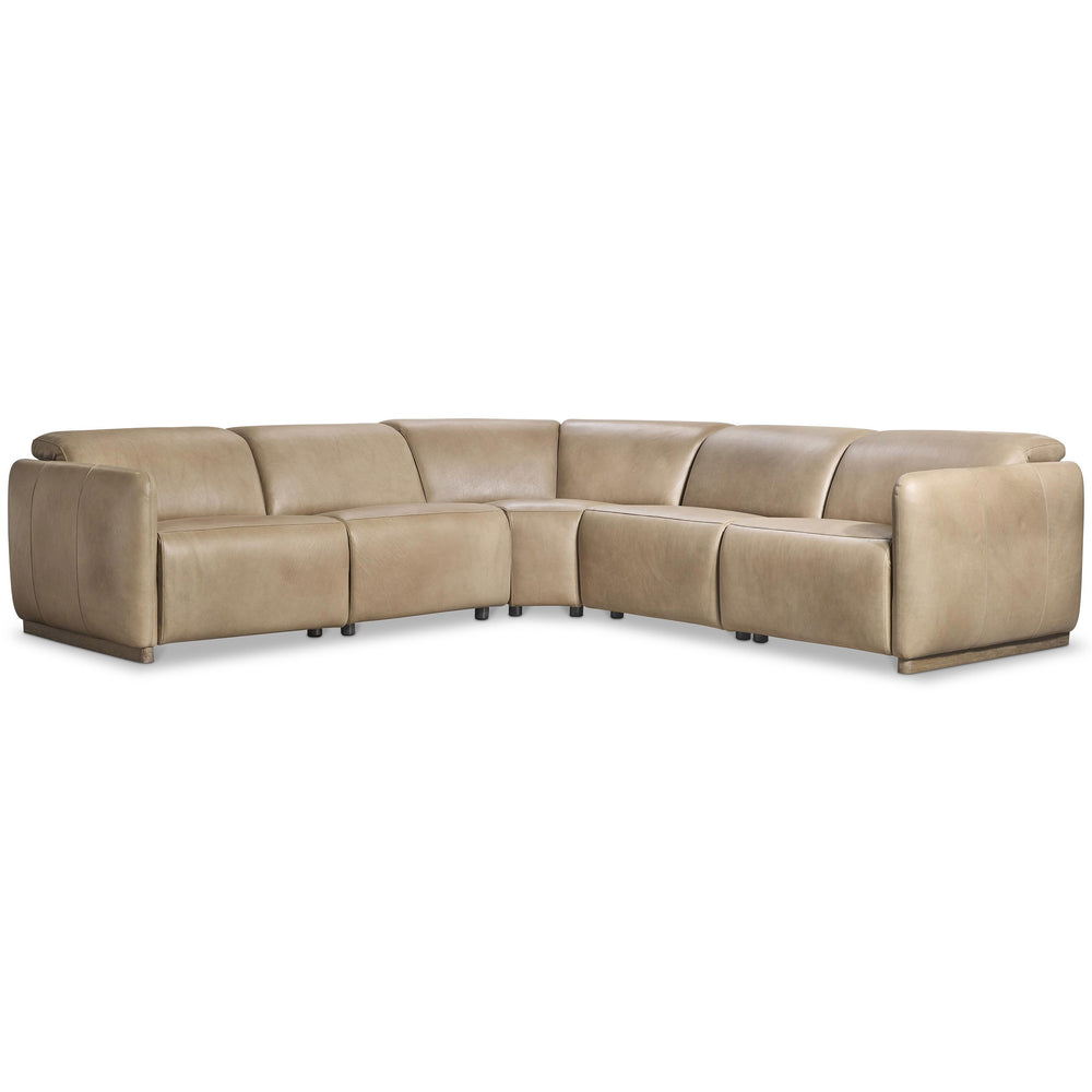 Alta 5 Piece Leather Power Motion Sectional, 371-022