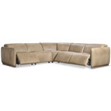 Alta 5 Piece Leather Power Motion Sectional, 371-022
