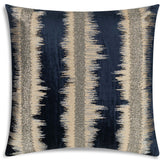 Kas Stripe Pillow, Navy/Gold-Accessories-High Fashion Home