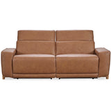 Kadon Leather Power Recliner Sofa, Tan-Furniture - Sofas-High Fashion Home