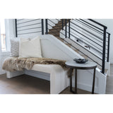 Kai End Table, Cloud Marble-Furniture - Accent Tables-High Fashion Home