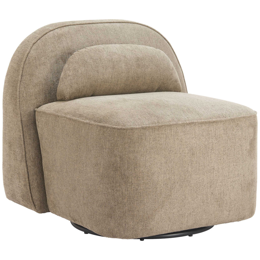 Kakao Swivel Chair, Olive Brown-Furniture - Chairs-High Fashion Home