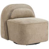 Kakao Swivel Chair, Olive Brown-Furniture - Chairs-High Fashion Home