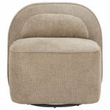 Kakao Swivel Chair, Olive Brown-Furniture - Chairs-High Fashion Home