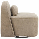 Kakao Swivel Chair, Olive Brown-Furniture - Chairs-High Fashion Home