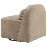 Kakao Swivel Chair, Olive Brown-Furniture - Chairs-High Fashion Home