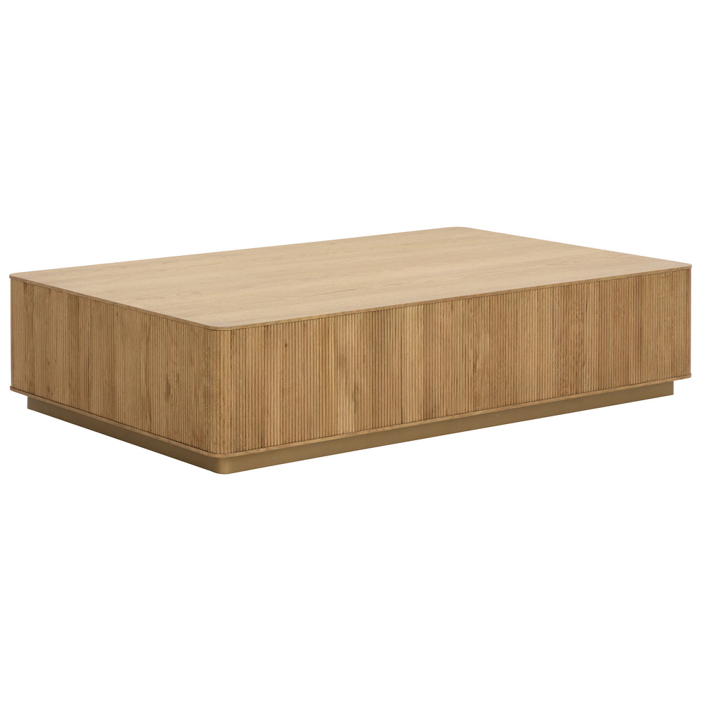 Kalla Coffee Table, Rustic Oak-Furniture - Accent Tables-High Fashion Home