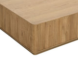 Kalla Coffee Table, Rustic Oak-Furniture - Accent Tables-High Fashion Home
