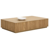 Kalla Coffee Table, Rustic Oak-Furniture - Accent Tables-High Fashion Home