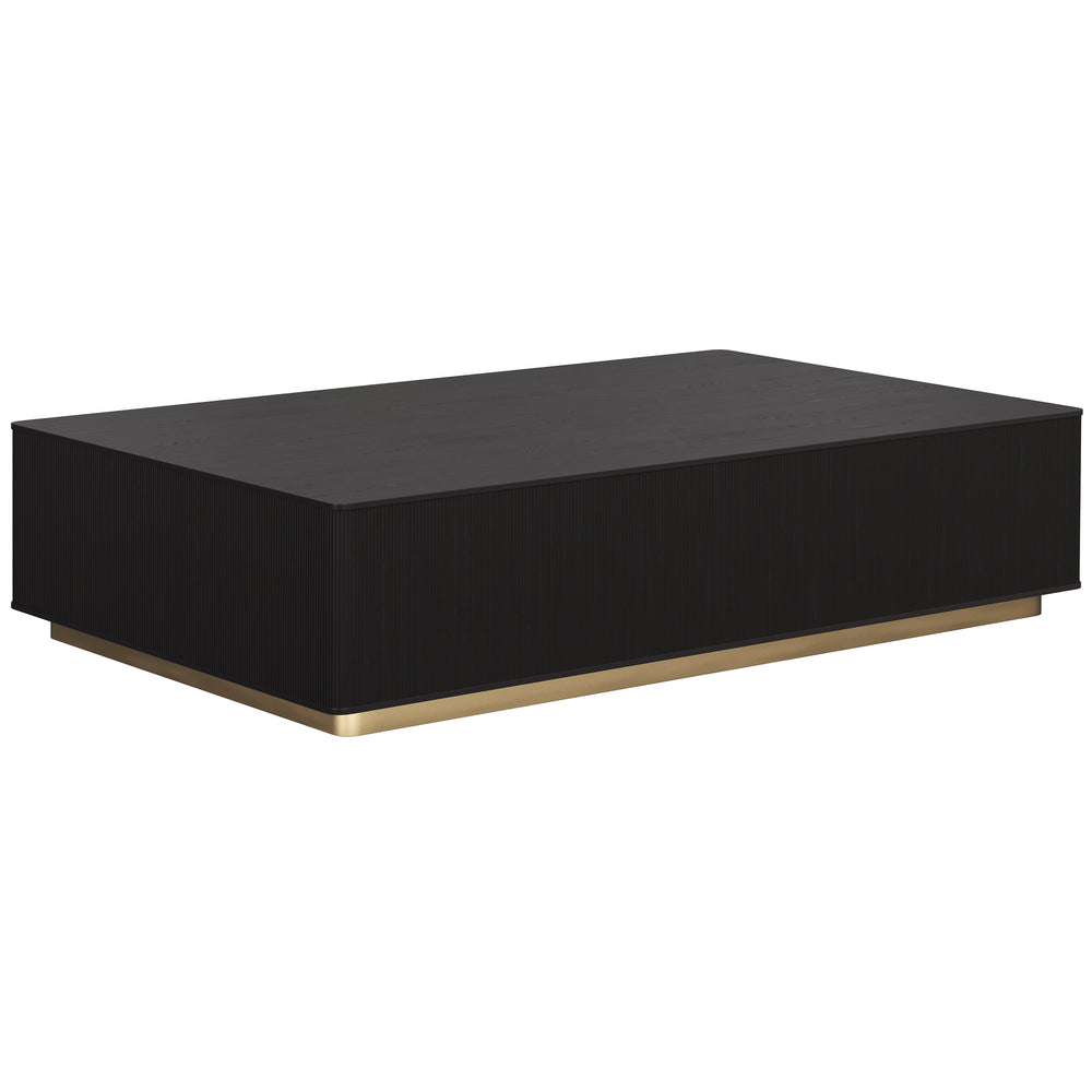 Kalla Rectangular Coffee Table, Black-Furniture - Accent Tables-High Fashion Home