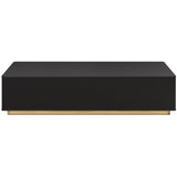 Kalla Rectangular Coffee Table, Black-Furniture - Accent Tables-High Fashion Home