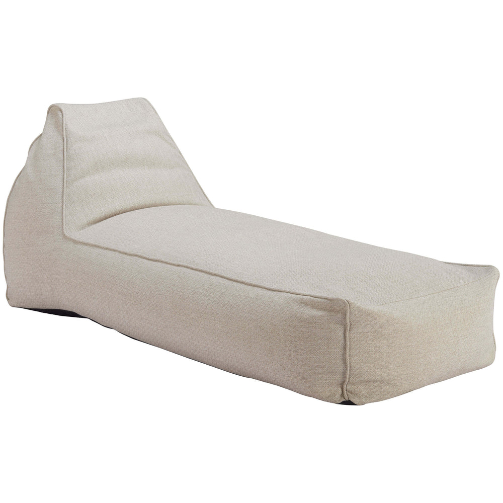 Kalm Outdoor Lounger, Beige-Furniture - Chairs-High Fashion Home