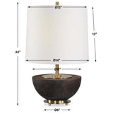 Kalo Table Lamp, Mahogany