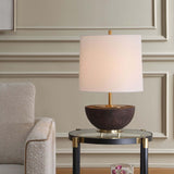 Kalo Table Lamp, Mahogany