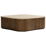 Kamina Coffee Table, Fossil Marble by Four Hands-Furniture - Accent Tables-High Fashion Home