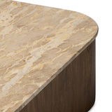 Kamina Coffee Table, Fossil Marble by Four Hands-Furniture - Accent Tables-High Fashion Home