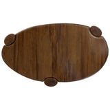 Kamira Oval Coffee Table, Dark Spalted Primavera by Four Hands