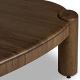 Kamira Oval Coffee Table, Dark Spalted Primavera by Four Hands